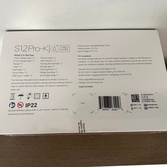 Momcozy S12 Pro-K Wearable Pump 3 Modes 9 Levels Quiet Design App enabled SEALED - Picture 5 of 5